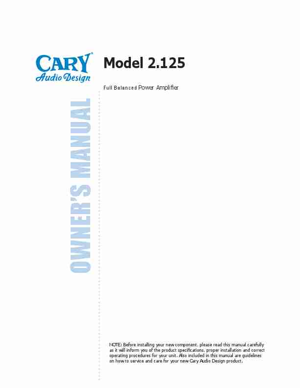Cary Audio Design Stereo Amplifier 2 125-page_pdf